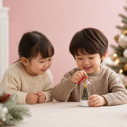 音声メッセージを録音・再生できるクリスマスボトルオーナメント