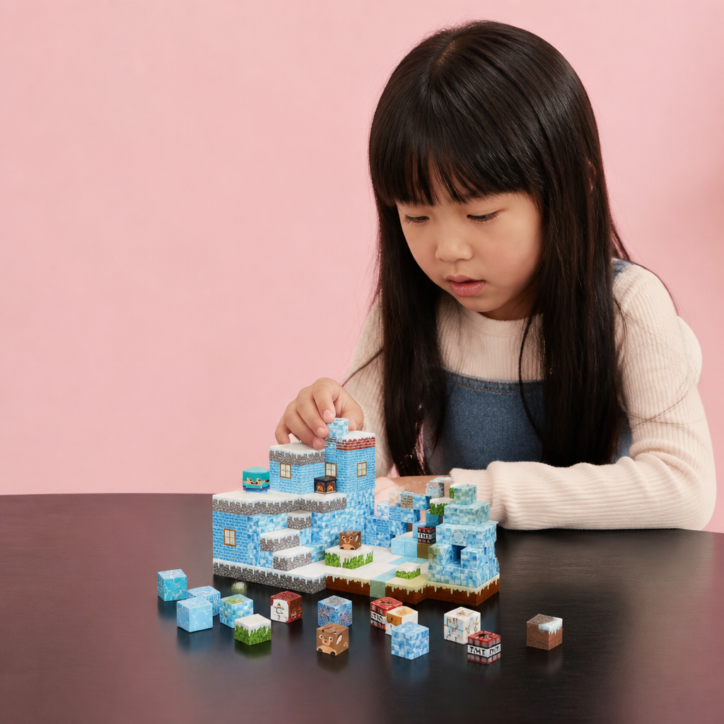 100ピース マグネット式ブロックセット – 子ども向けモンテッソーリSTEM知育組み立ておもちゃ
