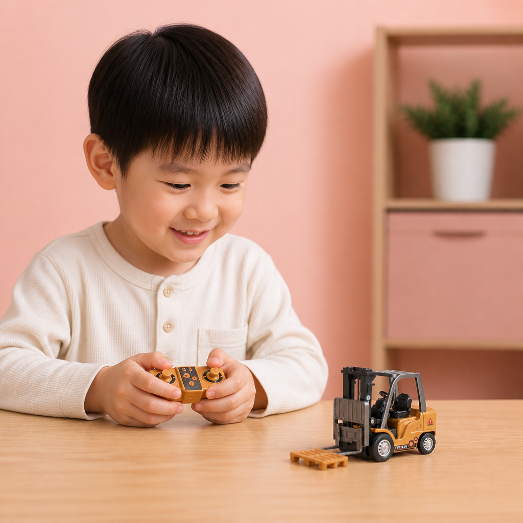1:64スケール RC建設車両 – フォークリフト、ショベルカー、ダンプカー＆ブルドーザー