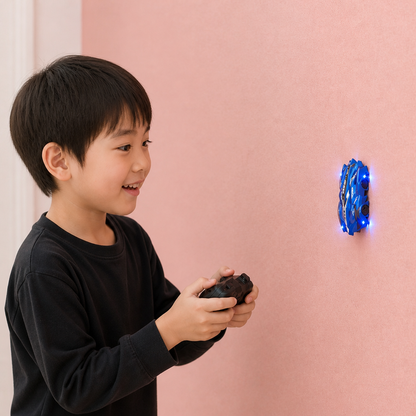 LEDライト付き 壁登りラジコンカー