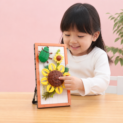 DIY 3D自然フレーム組み立てセット – 花と昆虫