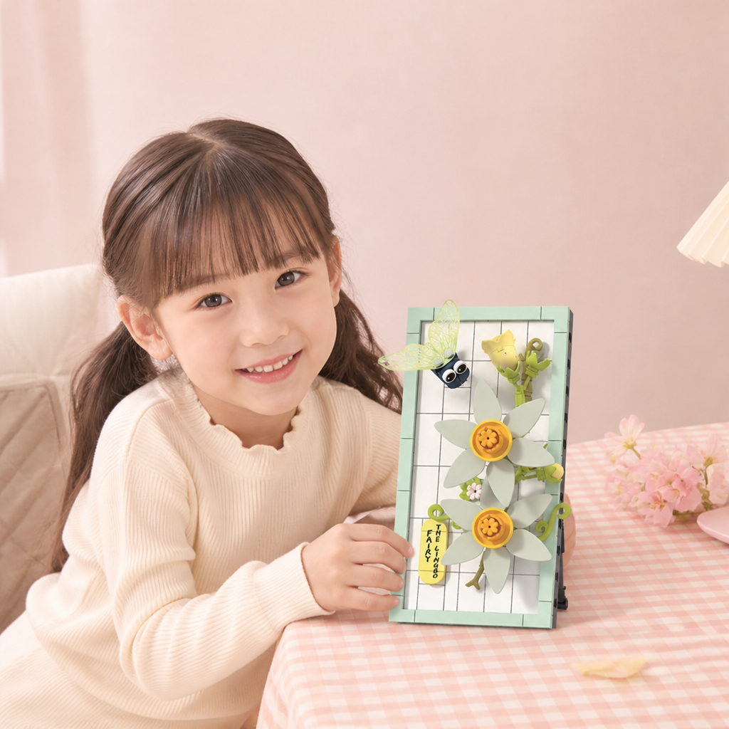 DIY 3D自然フレーム組み立てセット – 花と昆虫