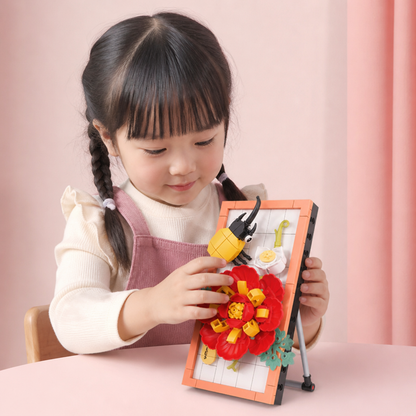 DIY 3D自然フレーム組み立てセット – 花と昆虫