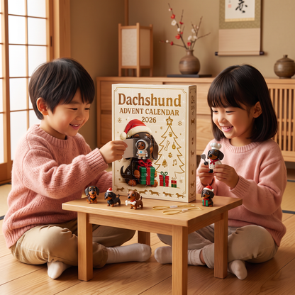 サプライズフィギュア付き 24日間ダックスフンド アドベントカレンダー