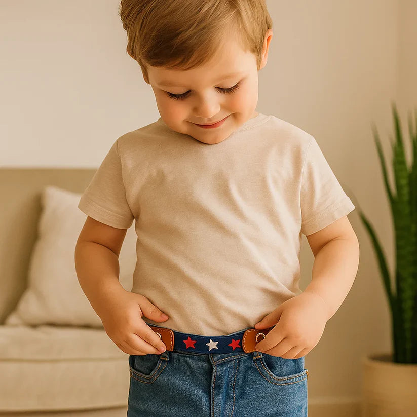 快適な伸縮性のある子供用ベルト – すべての年齢に対応