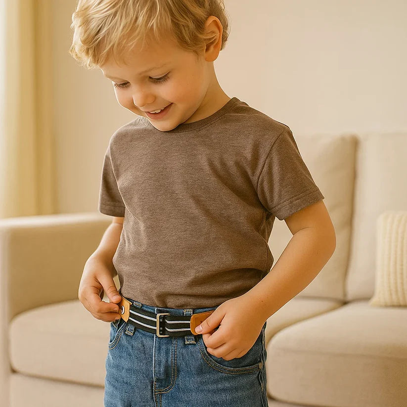 快適な伸縮性のある子供用ベルト – すべての年齢に対応