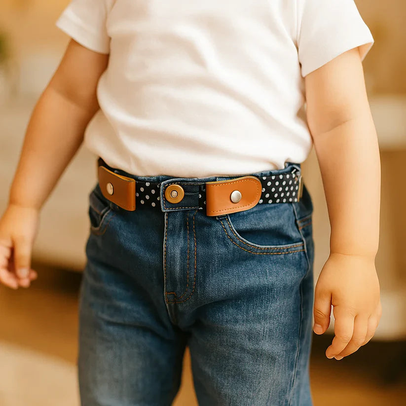 快適な伸縮性のある子供用ベルト – すべての年齢に対応