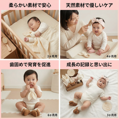 新生児用6点ギフトボックスセット – ベビー出産準備セット