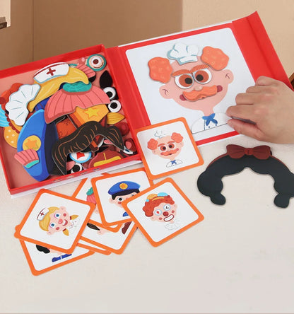 子供用教育的表情学習パズル