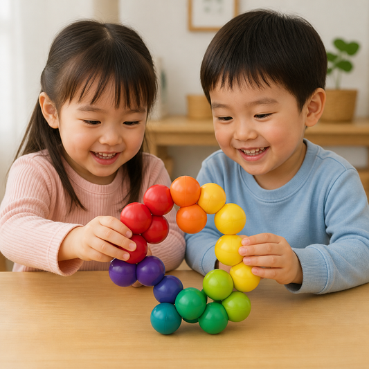 カラフルな3Dボール組み立てセット – 創造的なものづくりと手先の器用さを育む子ども向け知育玩具