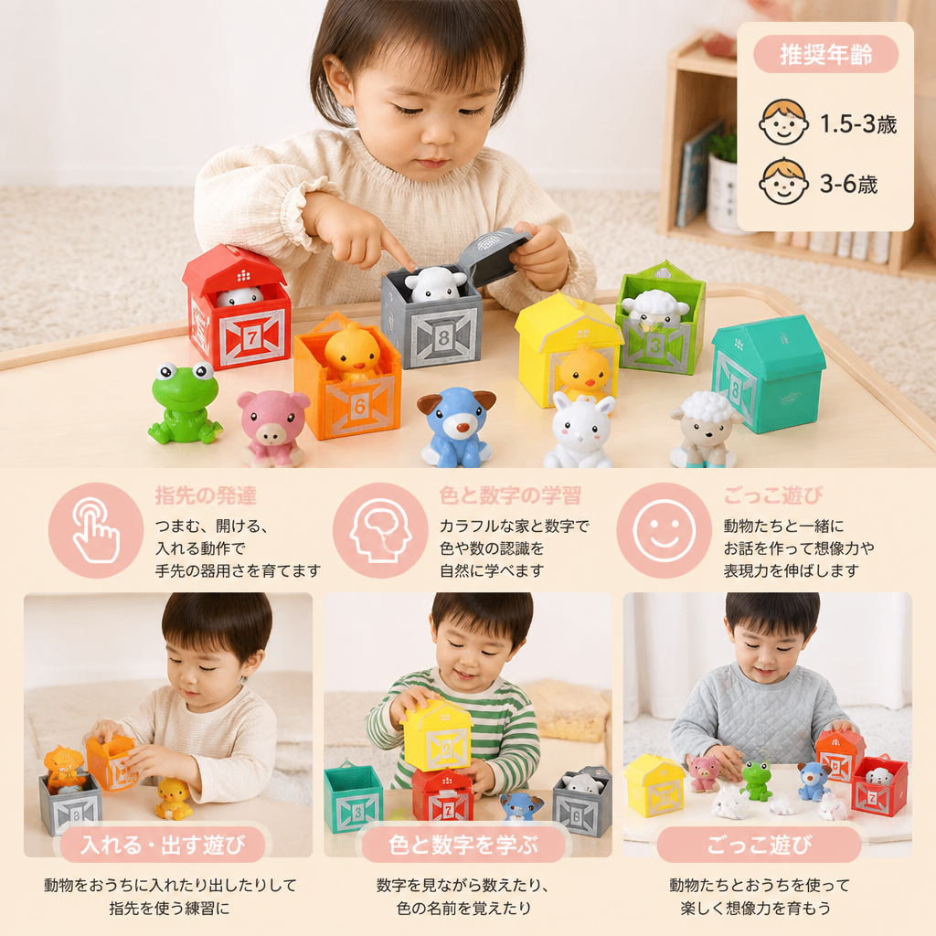 モンテッソーリ式 色と数字のファーム
