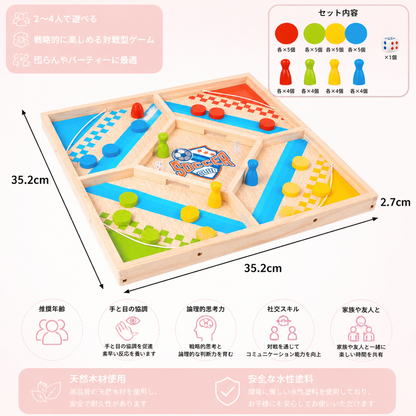2つのゲームが1つになった知育ゲーム