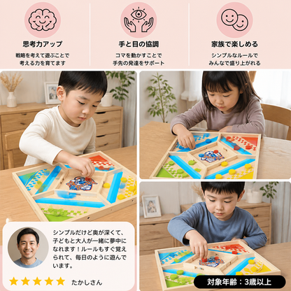 2つのゲームが1つになった知育ゲーム