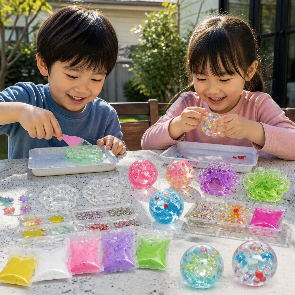 子ども向けDIYストレスボール作りキット – 自分だけのスクイーズ・感覚ボールを作ろう