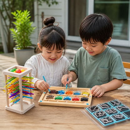 3点セット Montessori 子ども向け遊び・発達パズルセット