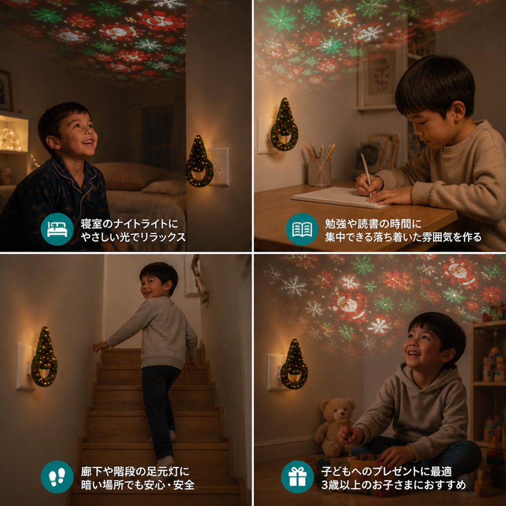 クリスマスツリー型プロジェクターライト
