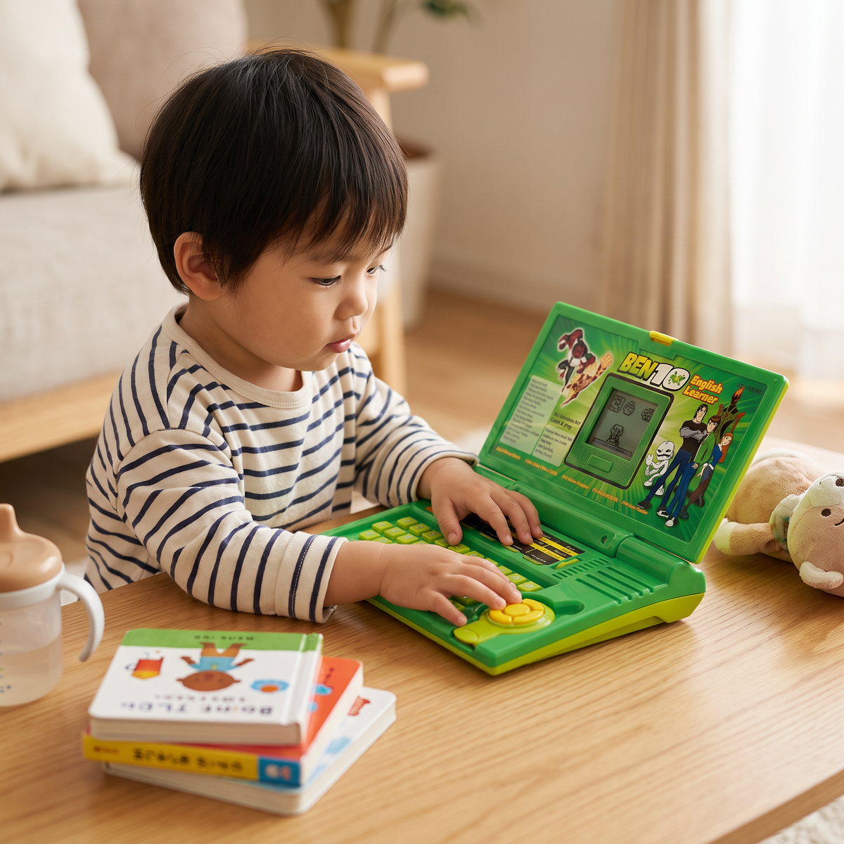 子ども向けインタラクティブ学習用ノートパソコン