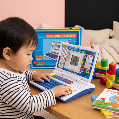 子ども向けインタラクティブ学習用ノートパソコン