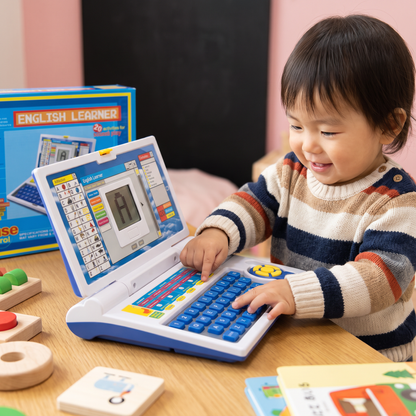 子ども向けインタラクティブ学習用ノートパソコン
