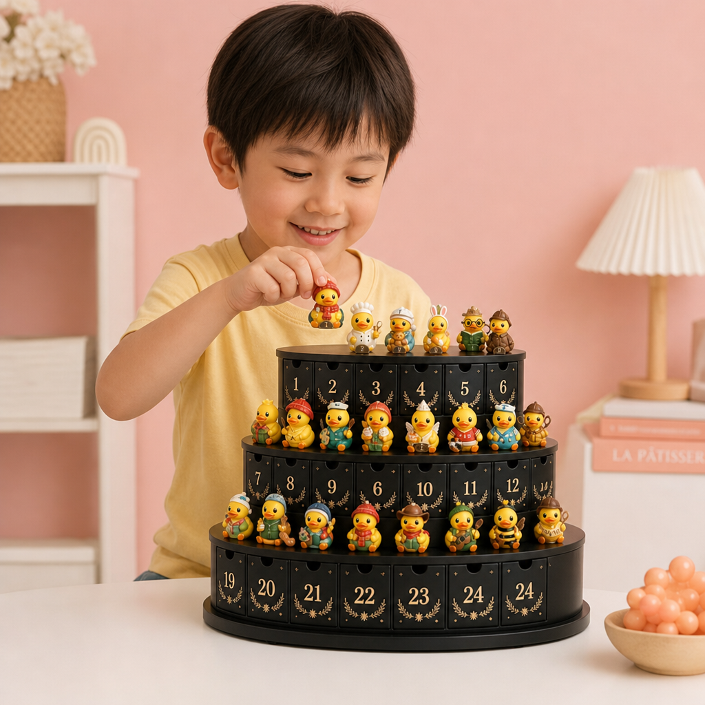 24日間のマジックダック アドベントカレンダー – コレクションできるミニフィギュア付き