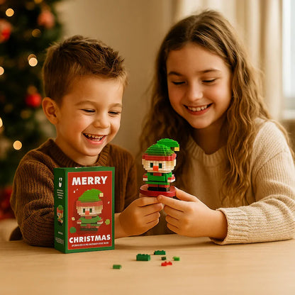 創造的なブロッククリスマスフィギュア - 家族みんなで楽しめる