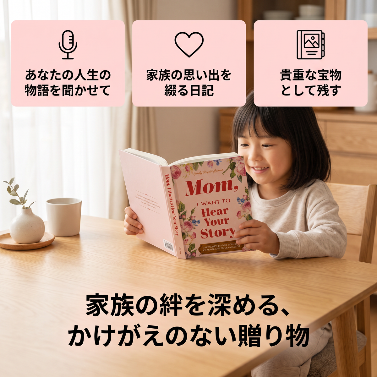 「あなたの人生の物語を聞かせて」― 家族の思い出を綴る日記