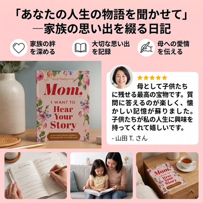 「あなたの人生の物語を聞かせて」― 家族の思い出を綴る日記