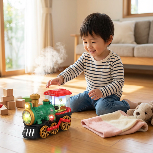 インテリジェントな子供用蒸気機関車（本物の蒸気付き）