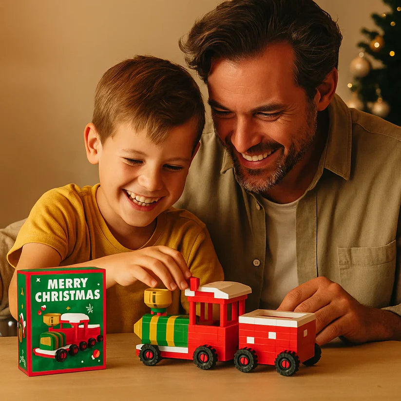 創造的なブロッククリスマスフィギュア - 家族みんなで楽しめる