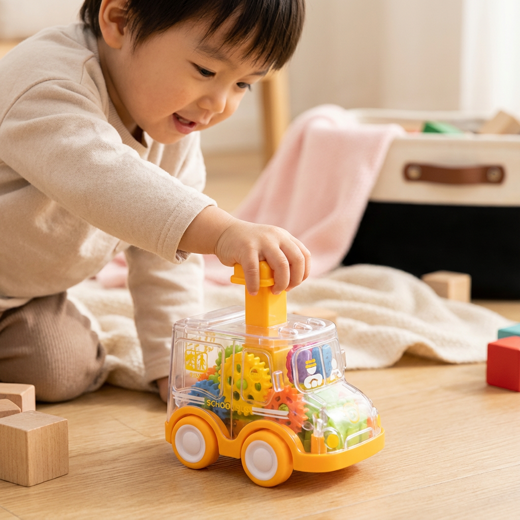 「押して走る – ギア付きミニカー」
