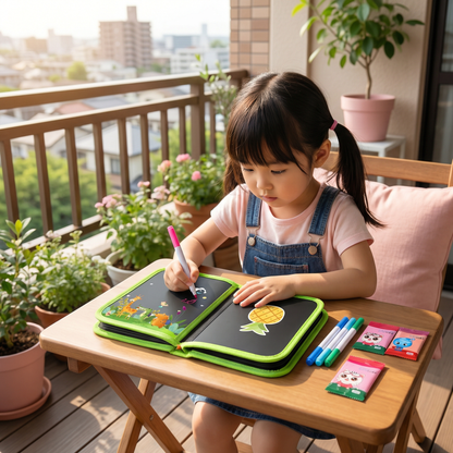 子供用携帯可能な再利用可能なぬりえブック