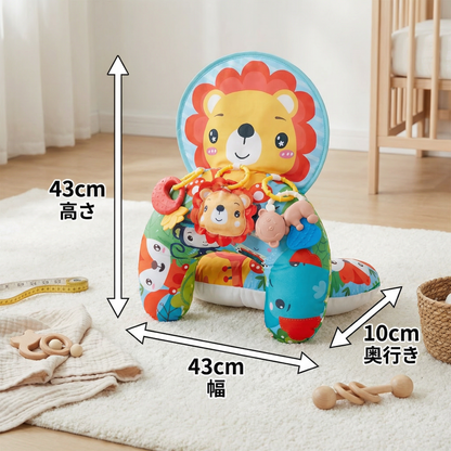 赤ちゃん用トレーニング枕（うつ伏せ練習用）とプレイアーチ – 感覚発達と早期成長をサポート