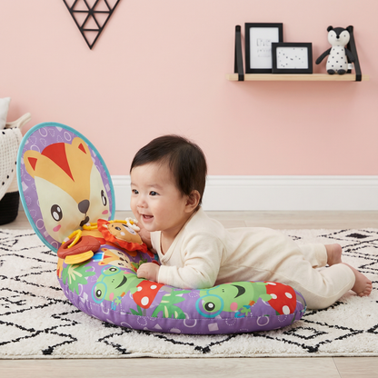 赤ちゃん用トレーニング枕（うつ伏せ練習用）とプレイアーチ – 感覚発達と早期成長をサポート