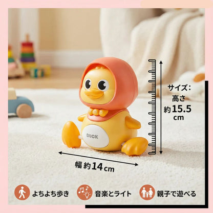 よちよち歩きのアヒル親子 子ども用おもちゃ