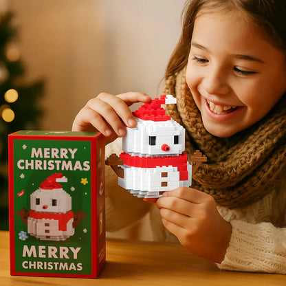 創造的なブロッククリスマスフィギュア - 家族みんなで楽しめる