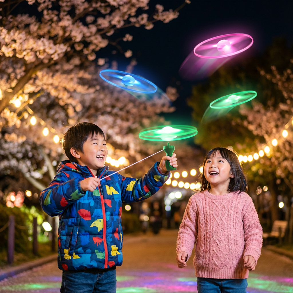 天井で楽しむUFOおもちゃ