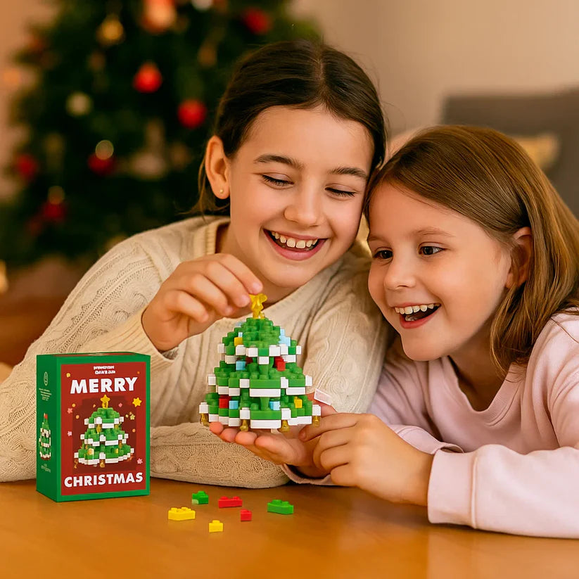 創造的なブロッククリスマスフィギュア - 家族みんなで楽しめる