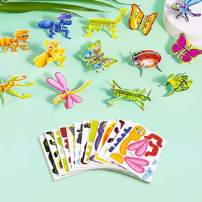 子供用3Dカートゥーンパズルセット