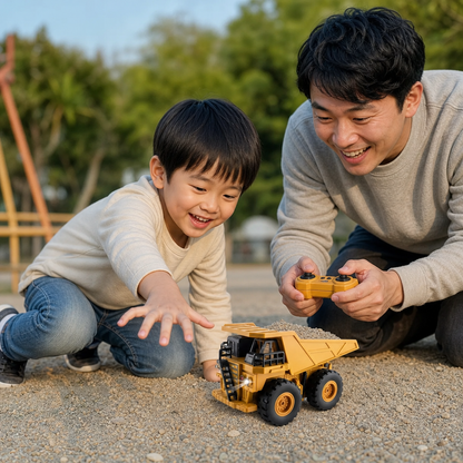 ライト付きリモコン式ダンプカー – 建設車両のおもちゃ