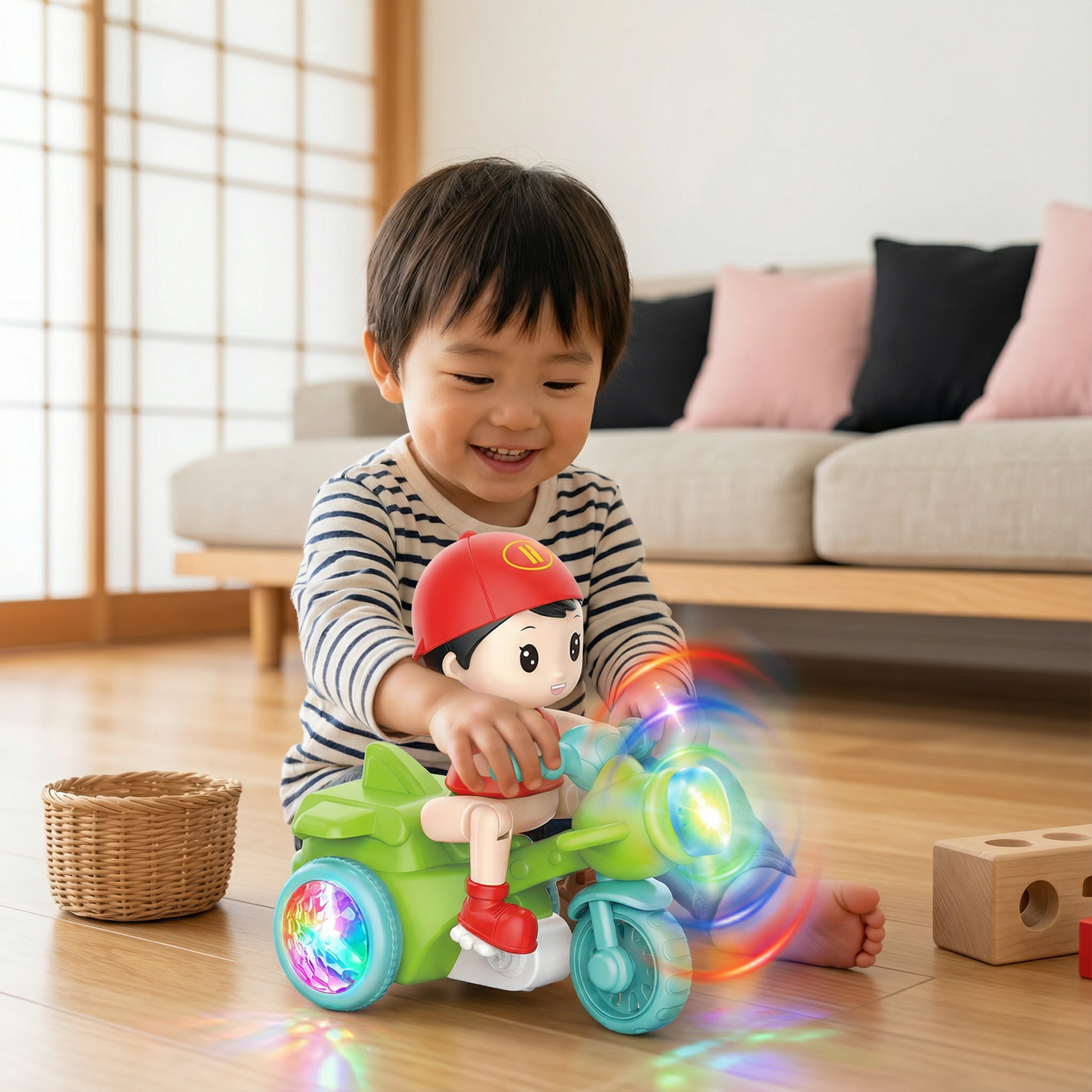 光るミュージック キッズスタントスクーターおもちゃ