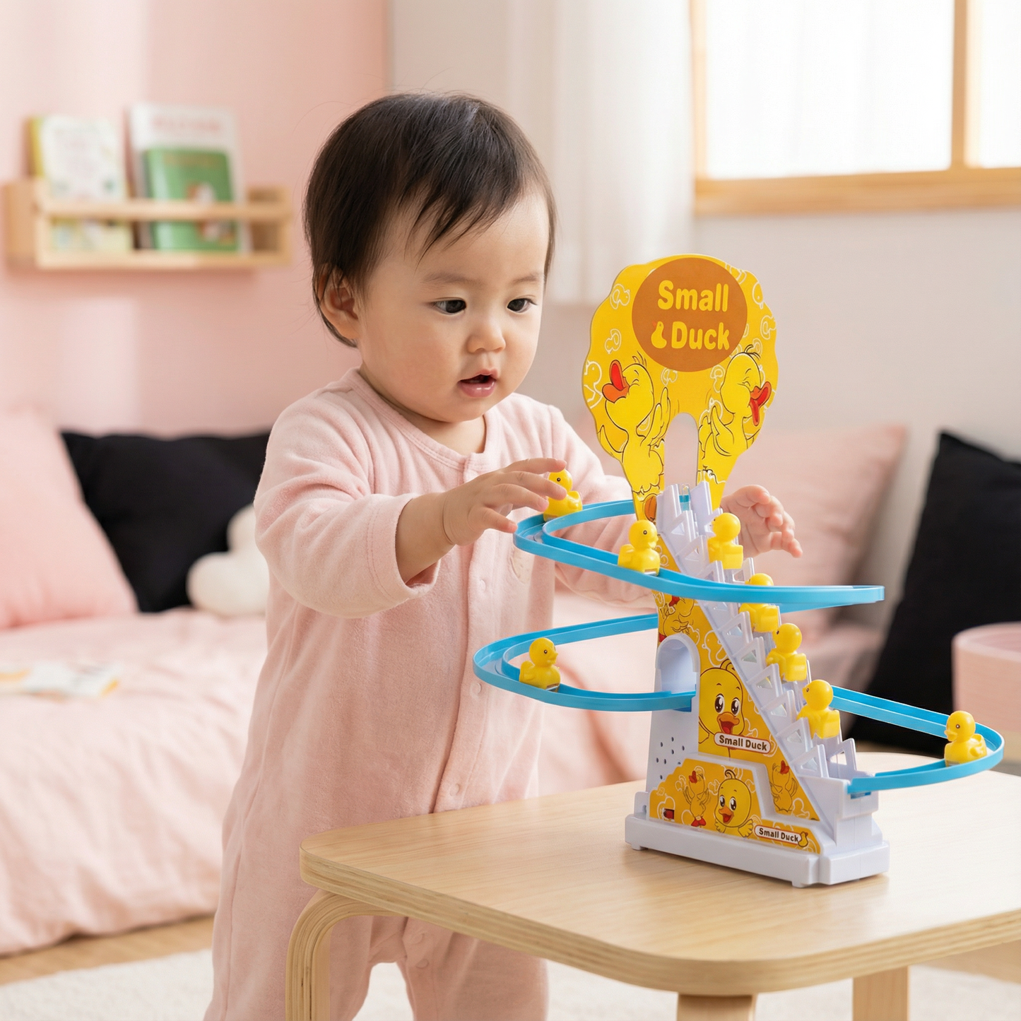アヒルすべり台コースターおもちゃ