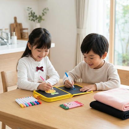 子供用携帯可能な再利用可能なぬりえブック