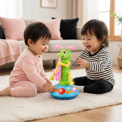 踊るサクソフォンいもむし 子ども用おもちゃ