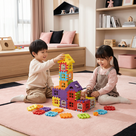 モンテッソーリ 窓付きブロック 子ども用