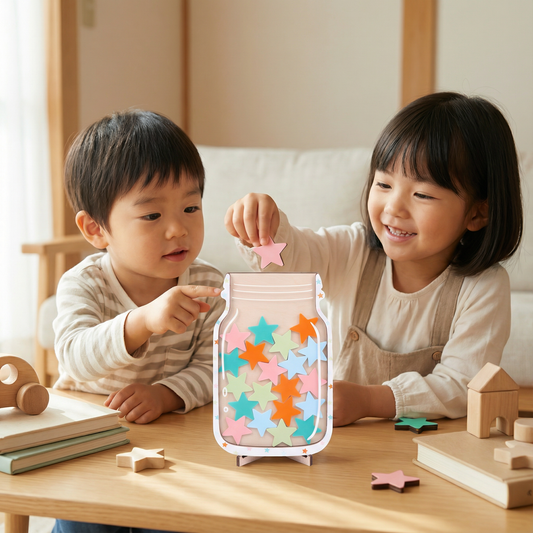 子供のための報酬とモチベーションガラスシステム