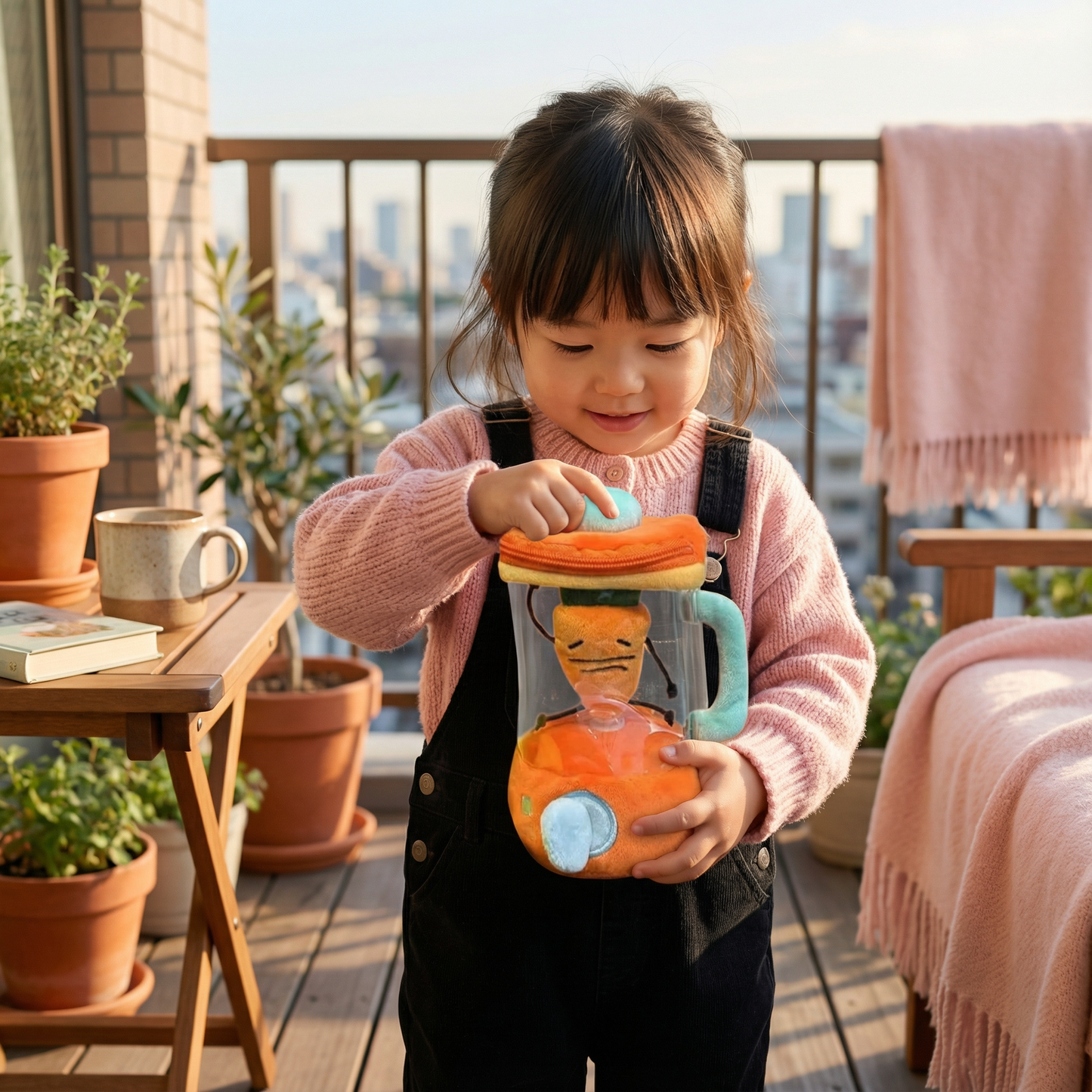 楽しいキャロットミキサー 子供用ぬいぐるみおもちゃ