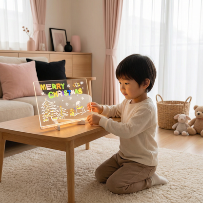 子供用の光るLEDデザインボード