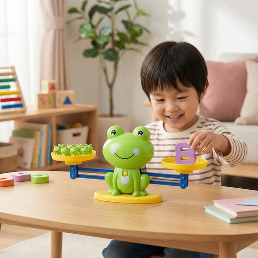 教育用カエルのはかり おもちゃ – 数学を楽しく学ぼう！