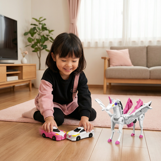 変形ユニコーンおもちゃカー