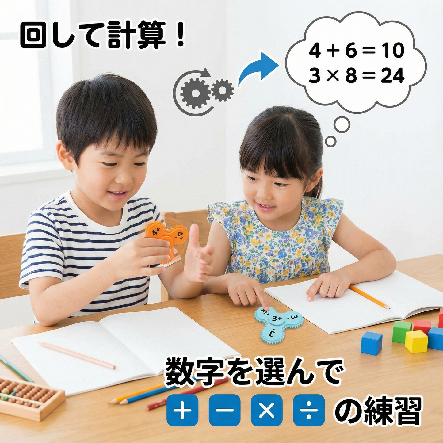 数学学習フィジェットスピナー